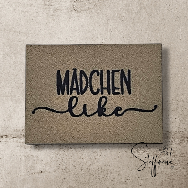 Label - MÄDCHEN like - ca. 3cm x 4cm - Kunstleder ++ Farbauswahl ++